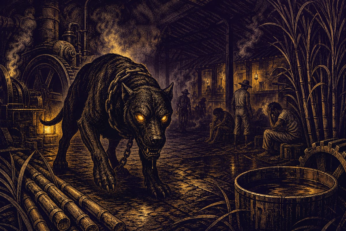 Ilustración de El Familiar, leyenda de Argentina