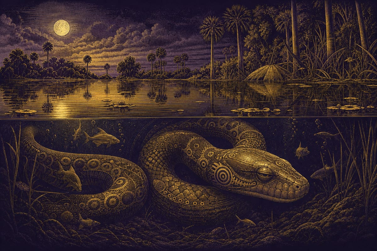 Ilustración de El Jichi, leyenda de Bolivia