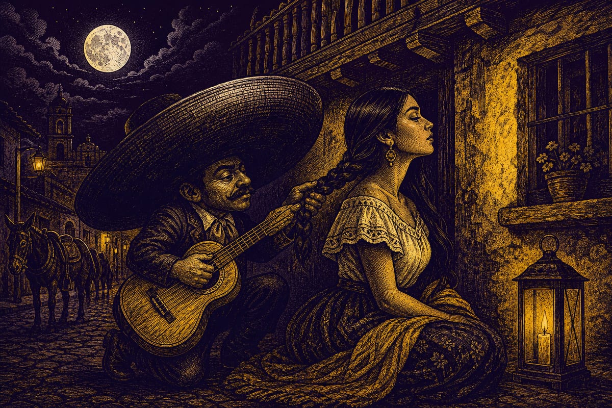 Ilustración de El Sombrerón, leyenda de Centroamérica
